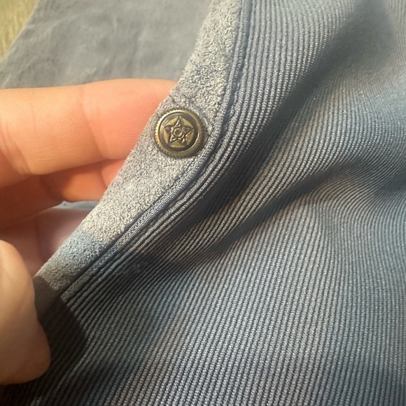 Women’s Cache Genuine Suede Gray Pants Size M 👑 - Picture 6 of 7